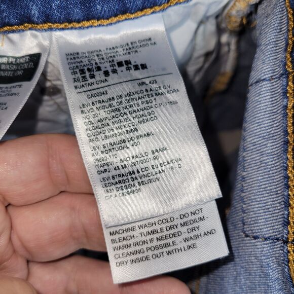 Levi Shorts Jean Womens Size 29 Blue Y2k Preppy Booty Cut Beach 501 Y2k Grunge - Picture 14 of 16